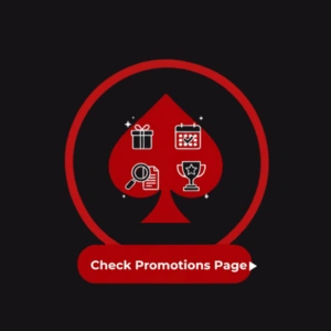 PlaceBet Casino icon to check promotions page, featuring a gift, calendar, magnifying glass, and trophy under a spade symbol.